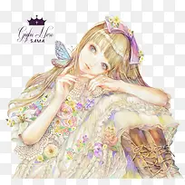 文艺漫画可爱女生-空若网 文艺漫画可爱女生-空若网