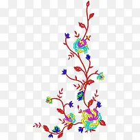 彩色艺术绣花纹理图案-空若网 彩色艺术绣花纹理图案-空若网