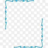 蓝色创意边框-空若网 蓝色创意边框-空若网