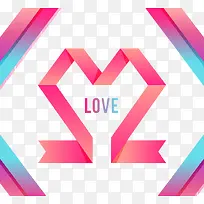 抽象折纸爱心背景-空若网 抽象折纸爱心背景-空若网