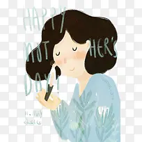 插画少女短发-空若网 插画少女短发-空若网