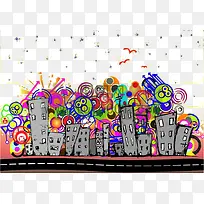 卡通手绘城市-空若网 卡通手绘城市-空若网