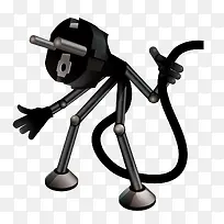 创意可爱小人电插头-空若网 创意可爱小人电插头-空若网