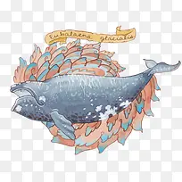 矢量鲸鱼-空若网 矢量鲸鱼-空若网