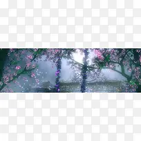 紫色蔓藤背景-空若网 紫色蔓藤背景-空若网