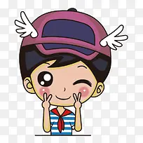 可爱男孩PNG素材-空若网 可爱男孩PNG素材-空若网