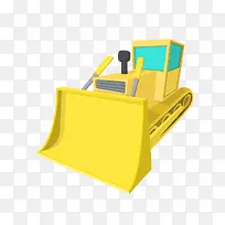 矢量卡通简洁扁平化推土机-空若网 矢量卡通简洁扁平化推土机-空若网