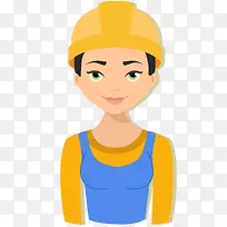 矢量女工人图-空若网 矢量女工人图-空若网