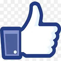 蓝色大拇指点赞图形-空若网 蓝色大拇指点赞图形-空若网