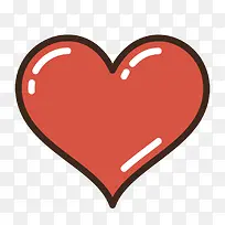 扁平化心形PNG下载-空若网 扁平化心形PNG下载-空若网