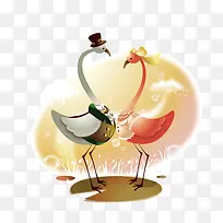 丹顶鹤 情侣鹤 爱 动物 装饰-空若网 丹顶鹤 情侣鹤 爱 动物 装饰-空若网