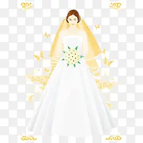 卡通手绘婚纱头纱-空若网 卡通手绘婚纱头纱-空若网