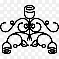 花复对称设计图标-空若网 花复对称设计图标-空若网