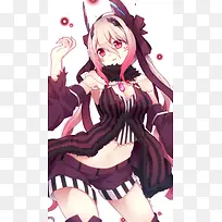 手绘插画二次元萌妹-空若网 手绘插画二次元萌妹-空若网