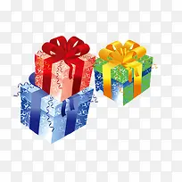 彩色礼盒元素-空若网 彩色礼盒元素-空若网