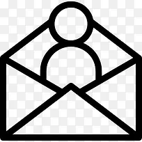 人在信封图标-空若网 人在信封图标-空若网