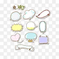 psd卡通 文本对话框-空若网 psd卡通 文本对话框-空若网