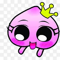 粉色桃子可爱表情-空若网 粉色桃子可爱表情-空若网