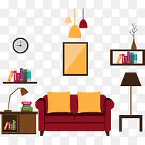 矢量现代时尚书房-空若网 矢量现代时尚书房-空若网