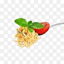 叉子夹起的泡面高清摄影图片-空若网 叉子夹起的泡面高清摄影图片-空若网