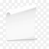 白纸卷曲矢量素材-空若网 白纸卷曲矢量素材-空若网