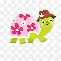 彩色扁平化乌龟元素-空若网 彩色扁平化乌龟元素-空若网