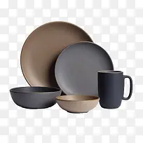 灰色系盘子碗组-空若网 灰色系盘子碗组-空若网