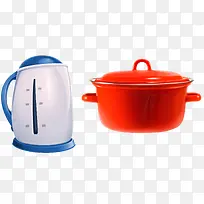 矢量彩色汤锅水壶素材-空若网 矢量彩色汤锅水壶素材-空若网