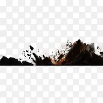 黑色喷溅石头创意-空若网 黑色喷溅石头创意-空若网