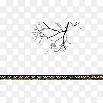 屋檐上的树枝-空若网 屋檐上的树枝-空若网