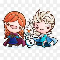 扁平化冰雪公主-空若网 扁平化冰雪公主-空若网