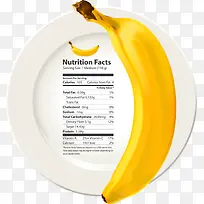 矢量盘子里的香蕉-空若网 矢量盘子里的香蕉-空若网