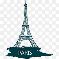 埃菲尔铁塔矢量-空若网 埃菲尔铁塔矢量-空若网