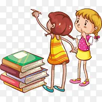 儿童学习书本海报素材-空若网 儿童学习书本海报素材-空若网