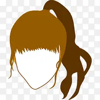 卡通发型矢量素材-空若网 卡通发型矢量素材-空若网