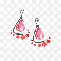 矢量女性耳环素材-空若网 矢量女性耳环素材-空若网