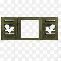 爱心木窗-空若网 爱心木窗-空若网