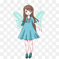 卡通手绘精灵女孩-空若网 卡通手绘精灵女孩-空若网
