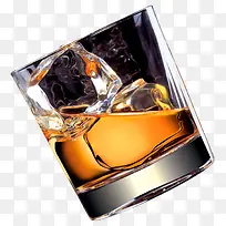 玻璃酒杯冰块洋酒-空若网 玻璃酒杯冰块洋酒-空若网