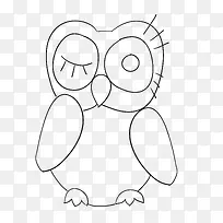 卡通手绘猫头鹰-空若网 卡通手绘猫头鹰-空若网