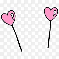 长线可爱粉色小心-空若网 长线可爱粉色小心-空若网