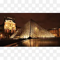 黑夜三角形建筑海报背景-空若网 黑夜三角形建筑海报背景-空若网