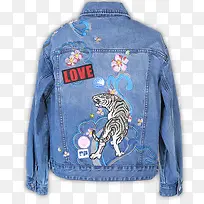 MO&Co老虎刺绣外套背面-空若网 MO&Co老虎刺绣外套背面-空若网