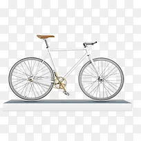 台子上的白色自行车-空若网 台子上的白色自行车-空若网