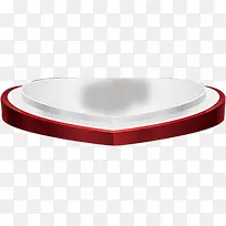 白色红色心形台子-空若网 白色红色心形台子-空若网