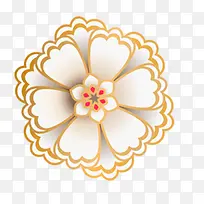 黄色卡通手绘花朵背景装饰-空若网 黄色卡通手绘花朵背景装饰-空若网