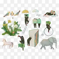 手绘元素-空若网 手绘元素-空若网