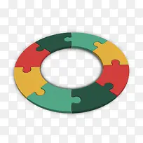 矢量圆环拼图-空若网 矢量圆环拼图-空若网