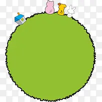 绿色草地边框-空若网 绿色草地边框-空若网