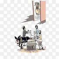 过年磨墨素材-空若网 过年磨墨素材-空若网